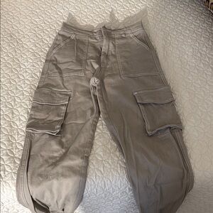 Girls Gray Cargo Pants